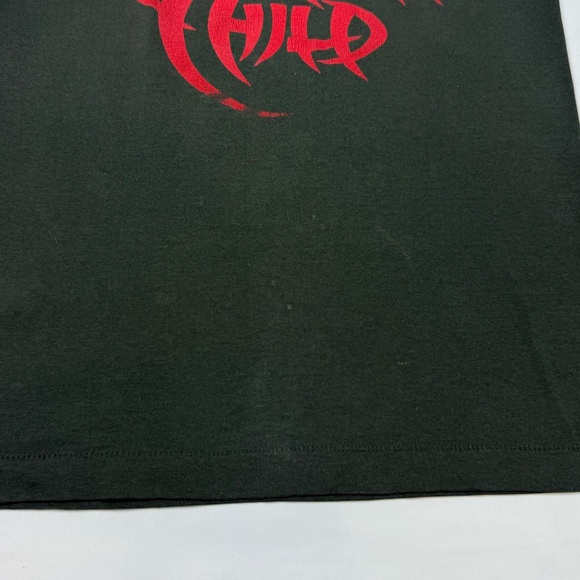 Vtg Heathen Child Band T-Shirt Sz Small 90s Metal Single Stitch Double Sided B3 - Picture 6 of 8